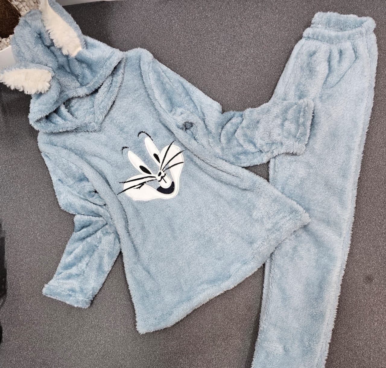 smiling bunny pyjamas