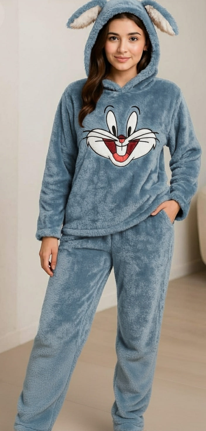 smiling bunny pyjamas